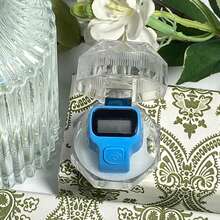 馬卡龍多色矽膠電子計數戒指，透明禮盒裝，靜音可調節手指環，穆斯林祈禱冥想誦經便攜計數禮物 - 多色 - 查看 3