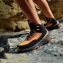 Timberland New Men's Outdoor Non-Slip Wear-Resistant Mid-Top Hiking/Cross-Country Shoes With Water-Repellent Upper/Grip Sole - Brown/Black - View 5