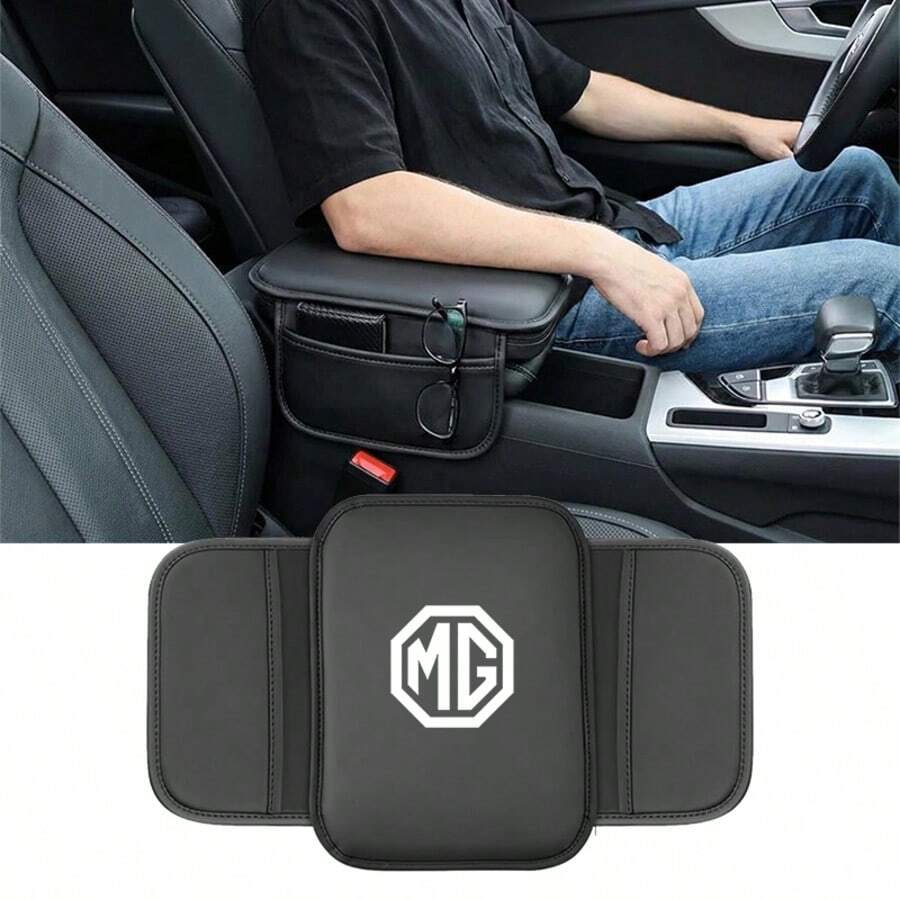 1pc Car Armrest Pad Center Console Armrest Box Cover Protector Suitable For MG MG3 MG4 MG5 ZS - Multicolor - View 1