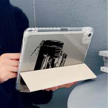 1 pieza Funda protectora para tableta con estampado de carreras vintage, soporte magnético plegable de 3+Y con múltiples ángulos, con ranura para lápiz y función de suspensión/activación automática, compatible con iPad PRO/AIR, Pad 5/6/21, Pad, MatePad, Honor Pad - Multicolor - View 6