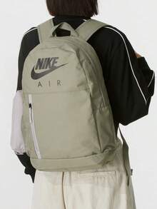 Nike ELEMENTAL 男女同款雙肩包品牌Logo標識織品雙肩包情侶款綠色 - 綠色 - 查看 3