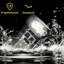 BOSSNEY Rechargeable EDC Clip-On Flashlight, Portable And Compact Pocket Mini Headlamp, 5 Modes, Small Magnetic LED Lights With Motion Sensor For Work, Cycling, Running, Emergencies - Star - View 11