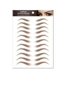 1/2 Pcs Natural-Looking Realistic BrownEyebrow Temporary TattooStickers - Easy ApplyDisposable - Brown - View 10