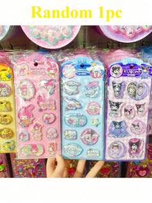 3D 凸起剪貼簿貼紙－可撕除防水手工貼紙，適用於禮物包裝與文具 - 彩色 - 查看 5