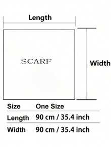 1PC Women's Fashion Solid Color 90*90 Square Scarf, Minimalist Versatile Headscarf, Solid Color Simple Design, Breathable And Not Stuffy, Unique But Not Flashy, Casual And Versatile, Travel Styling Essential, Suitable For All Seasons Bandana - Beige - View 5