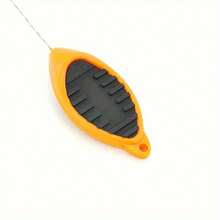 1pc Carp Fishing Bait Needle With Knot Hole And Plastic Handle, Baiting Tool For Pellets - Orange - View 2