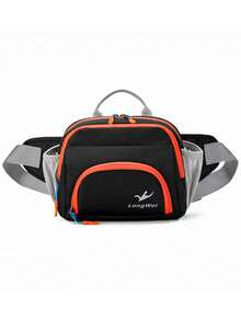 2026 New Fashion Sports Waist Bag, Crossbody, One Shoulder, Waist Bag, Large Capacity Travel Outdoor Hiking Storage Bag, Cycling DSLR Crossbody Bag, Hiking Leisure Travel Document Phone Bag, Color Block Patchwork, Outdoor Leisure Unisex Crossbody Bag, Waterproof Storage Bag, Perfect Gift For Travel And Hiking Enthusiasts,Back To School - Multicolor - View 15