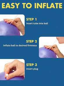 1pc Pilates Ball Small Fitness Ball, 9 Inch (Approx. 22.9 Cm) Barre Ball, Mini Soft Yoga Ball New Style Multi-Color Optional, Stable Fitness, Abdominal, Core, Home Gym And Office Small Fitness Ball, Mini Pilates Ball, Anti-Burst Anti-Slip Mini Yoga Ball, Stable, Fitness, Stretching And Core Strength Training Soft Pilates Ball Home Training Ball, Anti-Burst And Anti-Slip, Inflatable Straw, Core Training - Multicolor - View 7