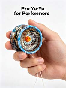Premium Metal Alloy Yo-Yo - Dual Responsive & Unresponsive Modes, Entry Level For Beginners, Professional Competitive Trick Juggling YoYo Toy, Great Gift For Hobbyists & Players - Multicolor - View 8