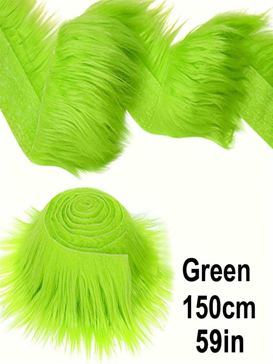 1 pieza de tela de piel de zorro sintética hecha a mano, adecuada para zapatos, sombreros, adornos decorativos, fundas de sillas, cojines de asientos y otras manualidades DIY, también para decoración de ropa - A - Ver 1