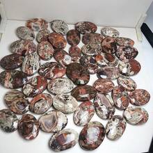 1件天然掌石，獨特紅黃紋理，居家裝飾首選，送給愛人的絕佳情人節禮物 - 彩色 - 查看 10