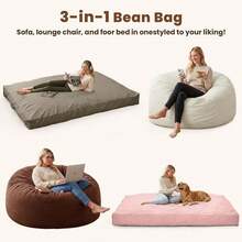 Poufs - Rose bonbon - Voir 3