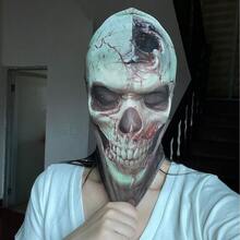 1 pieza Máscara de calavera 3D realista - Adecuada para fiestas - Diadema elástica y transpirable - Máscara de malla cómoda, accesorio de disfraz de Halloween, diseño con tema de terror, opción ideal para eventos de Halloween y cosplay - Multicolor - Ver 20