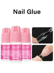 GELPOLISH 6件/3件/2件/1件 強力刷式甲膠，適用於壓克力指甲、甲片和貼片指甲 (8ml)，附指甲锉，用於黏貼假指甲、修補斷裂指甲，壓克力甲膠，指甲黏合劑，指甲膠 - 5ml - 查看 11