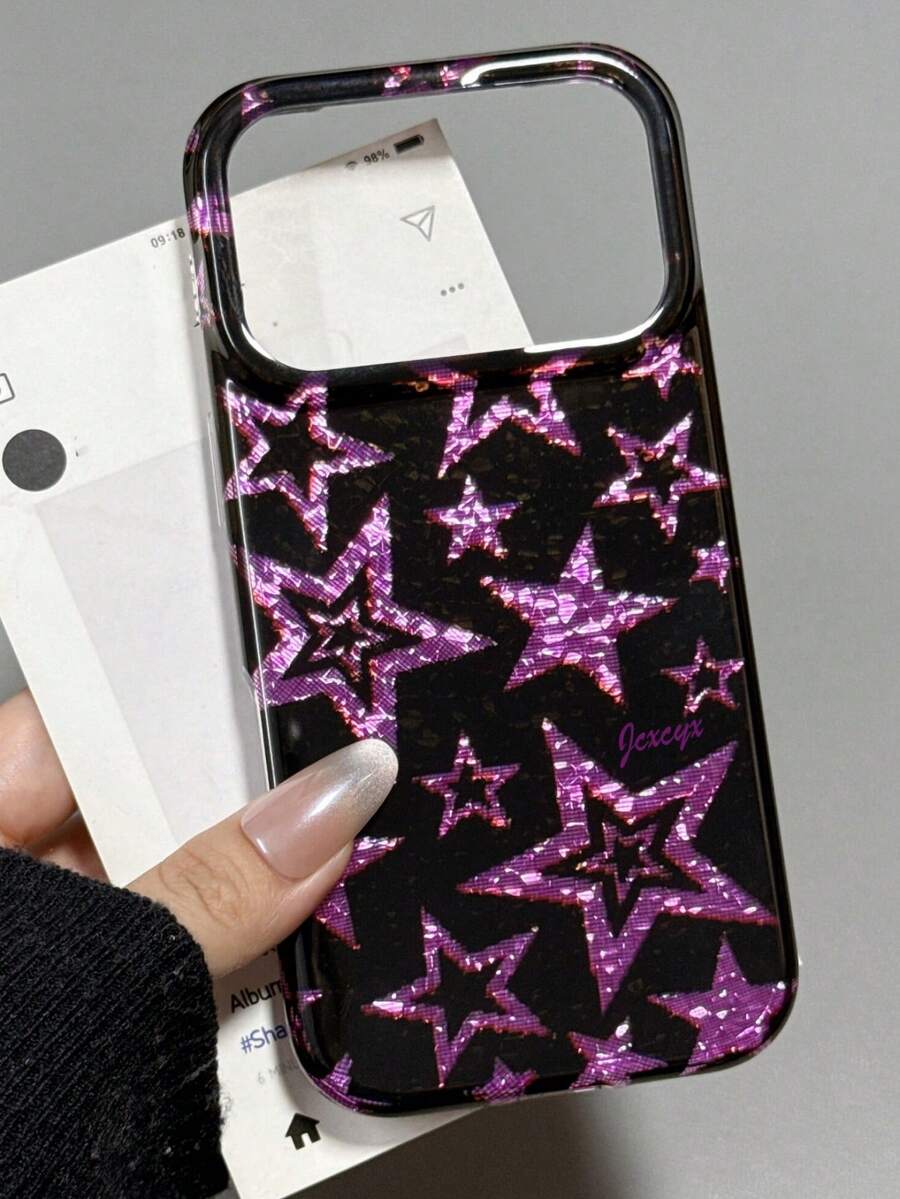 Casing Ponsel Lembut Motif Berlian Bintang Berkilau Y2K Kompatibel Dengan iPhone 17 Pro Max 17 Pro 17 16 Pro Max 16 Pro 16 15 Pro Max 15 Pro Max 15 Pro 15 14 Pro Max 14 Pro 14 13 Pro Max 13 Pro 13 12 Pro Max 12 Pro 11 Casing Mengkilap Belakang Lembut Hadiah - bintang ungu - View 1