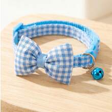 Multi-Color Pet Cat Dog Collar With Adhesive Cotton Cute Bow Plaid Pattern Suitable For Small And Medium Pets Decoration - Multicolor - View 17