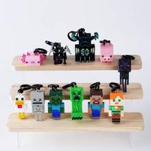 1PC Officially Licensed Game Character Keychain Series Mystery Bulk Bag Clip Random One Alex Zombie And Steve Or Others Backpack Pendant Birthday And Christmas Gifts For Friends - Multicolor - View 5