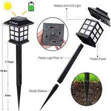 2/6/12/24PCS Outdoor Solar Lawn Lights, Portable Detachable Ground Stake Lights, White Light Garden Decoration Ground Lights, Light Sensing Function, Built-In Rechargeable Battery, Solar Panel Charging, Suitable For Yard, Path, Garden, Landscape Decoration Lighting, Outdoor Garden, Camping, Fishing, Swimming Pool Decoration Lighting Fixtures - White Light - Ground Light - View 11