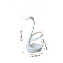 1pc Creative Swan‑Shaped Small Toothbrush Holder, Compact Size (≤15 Cm In Length), Toothbrush Storage Rack, Novelty Pen/Pencil Decor Ornament Bathroom & Desk. Home, Hotel, Washroom, Kitchen Countertop. Gift Halloween, Christmas Parties & Game Prizes - Swan - View 10