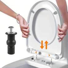 Set Baut Dudukan Toilet Universal 4 Buah – Baja Tahan Karat dengan Mur Ekspansi dan Sisipan Berulir untuk Pemasangan Tersembunyi, Kit Pengganti Pemasangan di Bagian Atas - beraneka warna - View 1