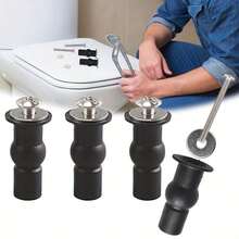 Set Baut Dudukan Toilet Universal 4 Buah – Baja Tahan Karat dengan Mur Ekspansi dan Sisipan Berulir untuk Pemasangan Tersembunyi, Kit Pengganti Pemasangan di Bagian Atas - beraneka warna - View 7