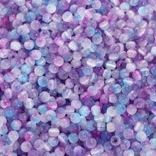 4mm磨砂玻璃種子珠，混色圓形隔珠，DIY手鍊耳環珠寶配件 - 4mm - 查看 5