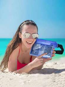 PVC Waterproof Phone Pouch, Summer Outdoor Sports Waterproof Bag, Outdoor Sports Beach Phone Protection Bag, Swimming Diving Protection Case, Back To School Essentials, Waterproof Bag, Beach Bag, Beach Accessories, Suitable For Boating - A - View 5