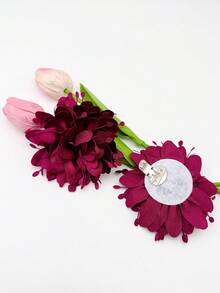 2 piezas Nuevos clips de flor de camelia desmontables hechos a mano para zapatos de tacón alto, adecuados para decoración de zapatos de tacón alto de boda, adecuados para zapatos, botas, ropa, sombreros, accesorios para el cabello, regalo exquisito para mujeres - Multicolor - Ver 5