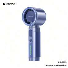 REMAX [Lanzamiento Nuevo 2026] Ventilador de mano mini, ventilador USB compacto y portátil con motor turbo sin escobillas, larga duración de batería, silencioso, uso al aire libre, RS-SF23 - Soporte de Mano - Ver 12