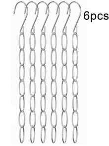 6/3/1pc Clothing Storage Hanger, Multi-Functional Large Capacity Coat Rack, Organizer Extra Long Style, Suitable For Wardrobe Storage, Perfect For Clothing Stores, Decorative Use, Space-Saving, Anti-Wrinkle Durable, Fully Assembled Hanger, Suitable For Storing Dresses, Suitable For Spring, Summer, Autumn, Winter Seasons, Minimalist Fashion Style - Multicolor - View 7