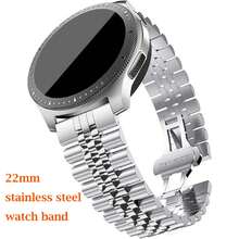22mm Stainless Steel Classic Strap, Compatible With Samsung,Compatible With Huawei,Compatible With Xiaomi And Other Smart Watches - Multicolor - View 3