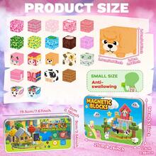 30/60pcs Travel Magnetic Building Blocks, DIY Stacking Toy, Sakura Garden Theme Magnetic Construction Toy, STEM Learning Blocks Set, Girl Theme, With Storage Box, Suitable For Boys And Girls 3 Years And Above - Multicolor - View 5