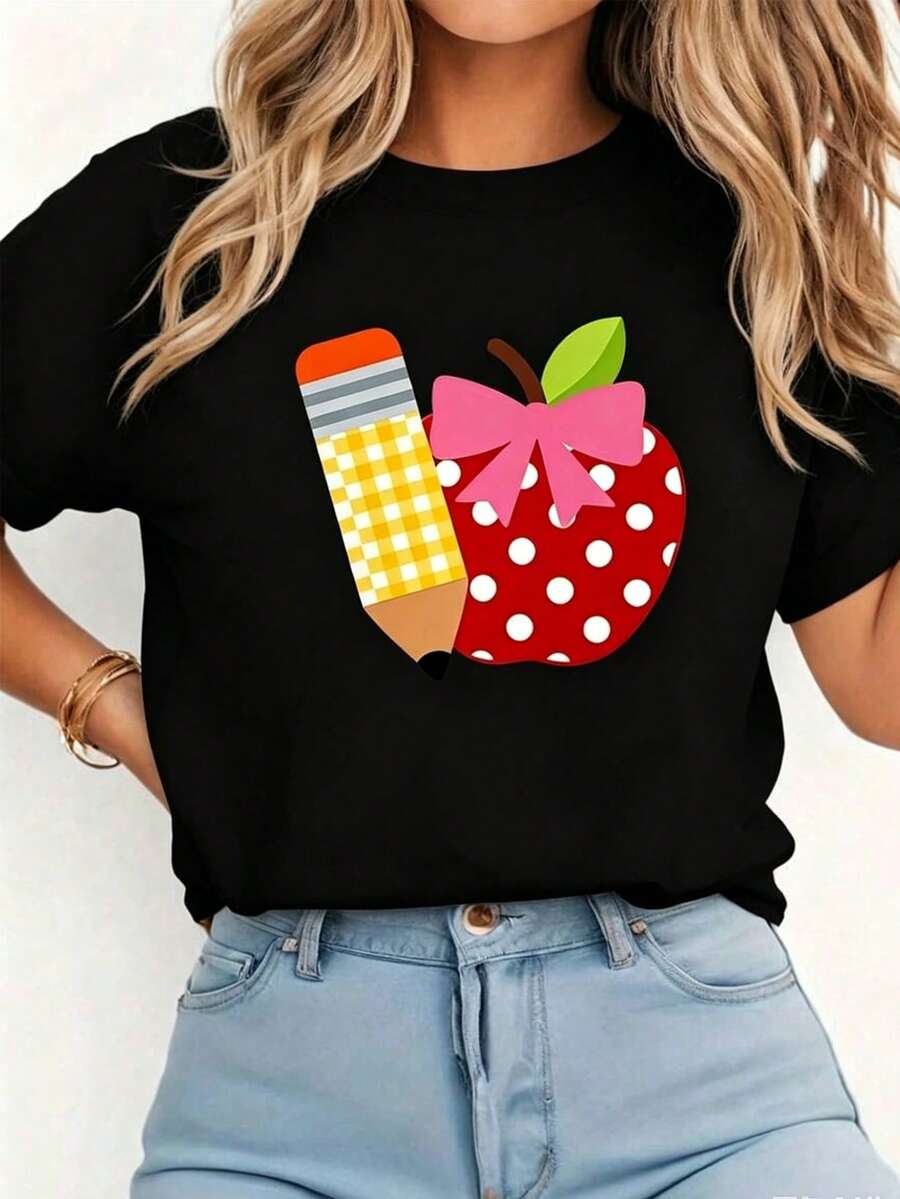Women T-Shirts - Black - View 1