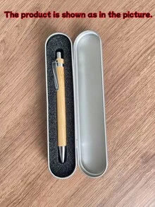 1套/2套/4套/5套竹製圓珠筆附筆盒，筆身與筆盒可客製文字，黑色墨水圓珠筆，適合教師、辦公室、辦公用品、同事與員工露營文具，可客製內容文字與多種藝術字體，勵志刻字，可客製字母，充滿動力，適合返校季，適合作為生日禮物、週年紀念品 - 彩色 - 查看 16