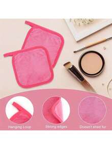 5/3/2/1pc Ultra Soft Reusable Microfiber Makeup Remover Towels, Suitable For All Skin Types, Women's Facial Towels - Multicolor - View 7