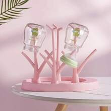 Bottle Drying Rack, Detachable And Washable Bottle Drying Stand, Tree-Shaped Storage Rack, Bottle Feeding Accessories. - Green - View 9