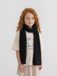 Hugo Boss Kids Scarves Black - 黑色 - 查看 1