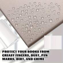 10pcs Set, Transparent Lightweight Book Covers, Portable PVC Faux Leather Book Covers, Fashionable Book Protection Covers, Suitable For Students, Applicable For Back To School, Halloween And Christmas. - Large Book Cover/A4 - View 11
