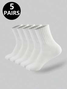 5/10/20 Pairs Neutral Casual Sports Socks, Suitable For Daily Indoor And Outdoor Wear - Multicolor - View 6