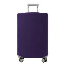 1pc Luggage Dust Cover Trolley Case Protective Cover Solid Color Travel Case Dust Cover Thickened Elastic Trolley Cover Wear Resistant, Luggage Cover - Multicolor - View 12