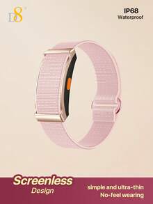 D8 Screenless Smartwatch Ultra-Thin Minimalist Fitness Tracker, IP68 Waterproof, Bluetooth 5.2 Stable Connection, 40-Day Ultra-Long Standby Low Power Consumption, Heart Rate Sleep Monitoring Pedometer Calorie Calculation, Multi-Sport Mode Call Message Notification - View 3