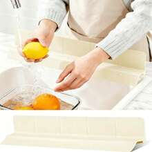 Kitchen Sink Splash Guard 23 Inch Self Draining Silicone Water Guard With High Splash Wall & Strong Suction Cups For Faucet Countertop & Sink Edge Keeps Sinks Dry Dishwasher Rustproof Easy To Clean Gray - View 13