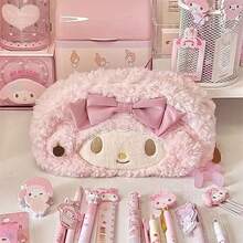 SANRIO 小羊鉛筆盒 大容量可愛小眾蝴蝶結少女風文具收納盒 多功能小物收納袋 - 多色 - 查看 2