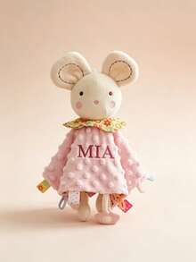 Personalized Name Embroidery Custom Soft Skin-Friendly Plush Animal, Gift For Christmas, Easter, Halloween, Thanksgiving, Valentine's, Mother's, Father's Day, Commemorative Keepsake For Expectant & New Mothers, Home Decor, Memory Keepsake - Multicolor - View 10
