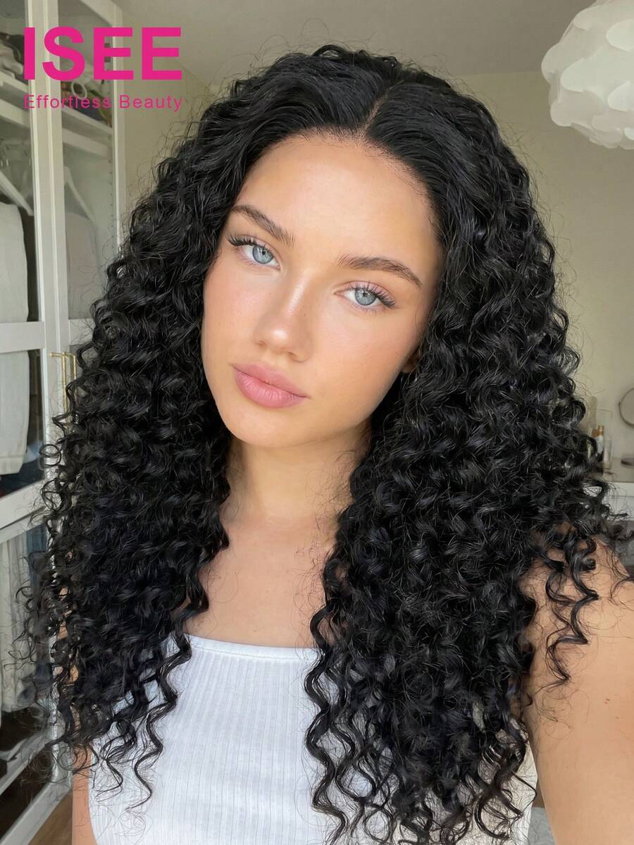 ISEE Hair Wear Go 免膠深波浪假髮 9x6 預漂白蕾絲假髮 真人髮 16-28 英吋 180% 密度 預漂白髮結 預拔髮 預剪蕾絲 初學者適用 女性日常佩戴 - SNatural - 查看 1