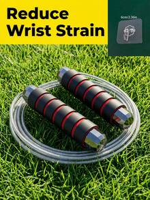 Tangle Free Steel Jump Rope With Anti Slip Grooved Grip Adjustable Weighted Jump Rope For Unisex Adults Durable Jump Rope Ideal For Daily Cardio Workout Weighted Jump Rope Home Exercise Equipment Weight Loss Gym Workout Equiment - Jump Rope - View 11