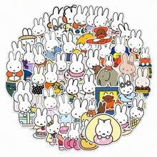 1 Set/50 Sheets 2026 New Miffy Stickers, Suitable For Anime Lovers And Sticker Collectors, Applicable For Phone Cases, Decorative Stickers, Anime Conventions, Birthday Parties, Back To School Season And Holiday Gifts Prizes, Random Styles - Multicolor - View 1