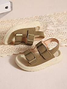 2026 Summer New Baby Boy Beach Sandals, Soft Sole Casual Shoes For Toddlers, Outdoor Wear - Brown - View 3