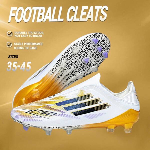Men's Professional Football Shoes, Suitable For Men And Women, Applicable To Natural Grass, Artificial Turf, Hard Ground, Outdoor And Indoor Sports Training And Matches