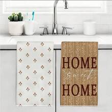 2 Stück Milchtee-Erdton Blumen HOME Warm Slogan Minimalist Rot Blumen Muster Küchentücher Geschirrtücher 15.75*23.62in(40*60cm) Ultra-Fein Mikrofaser Polyester Material Modern Weich Geschirrtücher Küchentücher, Geschirrtücher, Handtücher, Geschirrtücher, Heimdekoration, Küchendekoration Handtücher Küchenzubehör Maschinenwaschbar Reinigungsartikel Geeignet für Restaurant Küche Badezimmer Heimdekoration und Geschenke Alle Jahreszeiten - Verschiedenfarbig - Übersicht 11